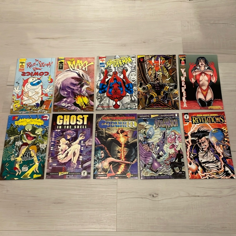10 Wizard - Mini-Comic and Ash-Can supplements. 1994-1995 All in VF condition